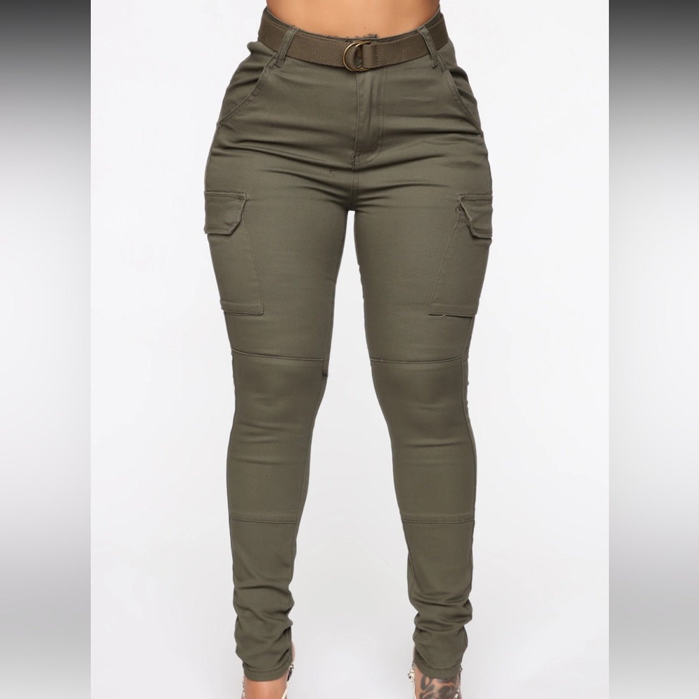 Kadet Kelly cargo skinny pants - Olive